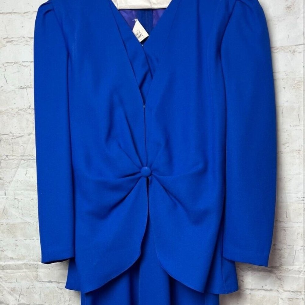 Vintage 80s Nadine Boutique BLUE DRESS - 1 pc. 5/6 - Union made